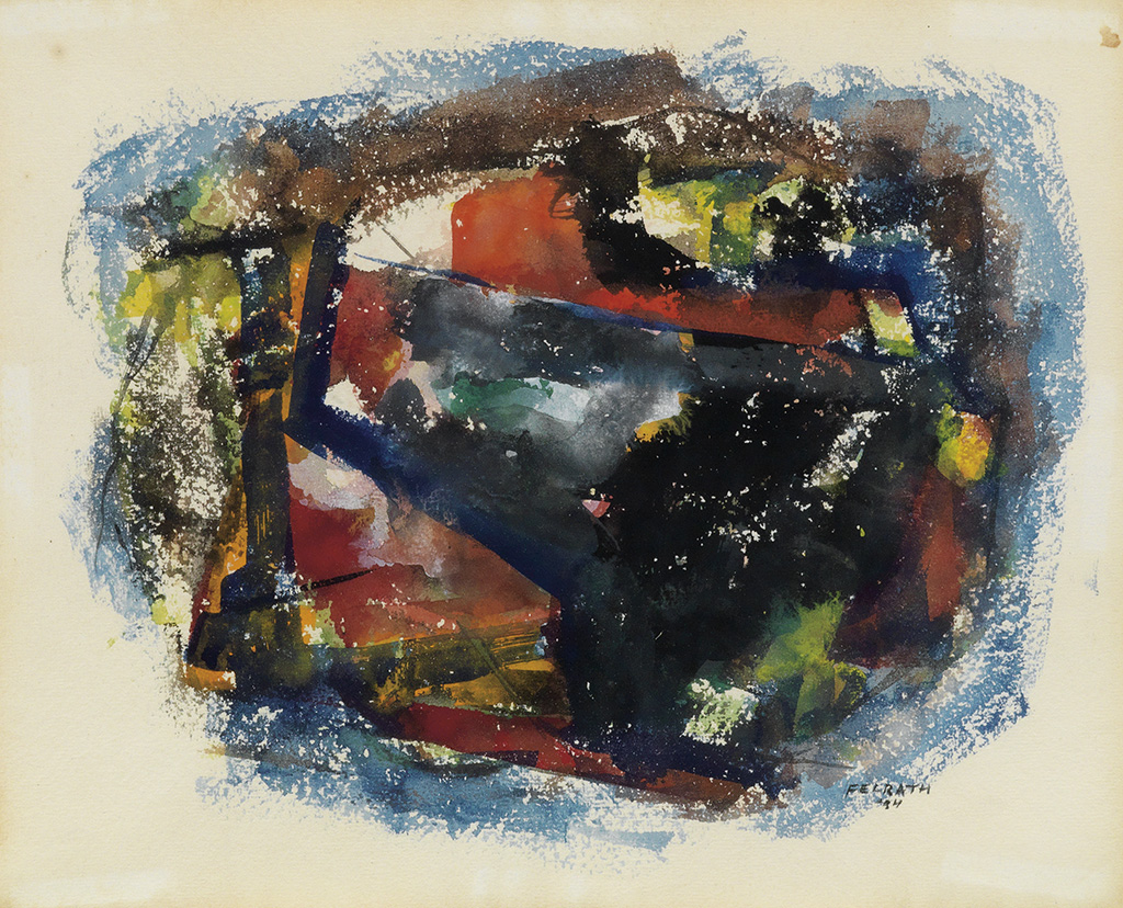 FELRATH HINES (1913 - 1993) Untitled (Abstract Composition).
